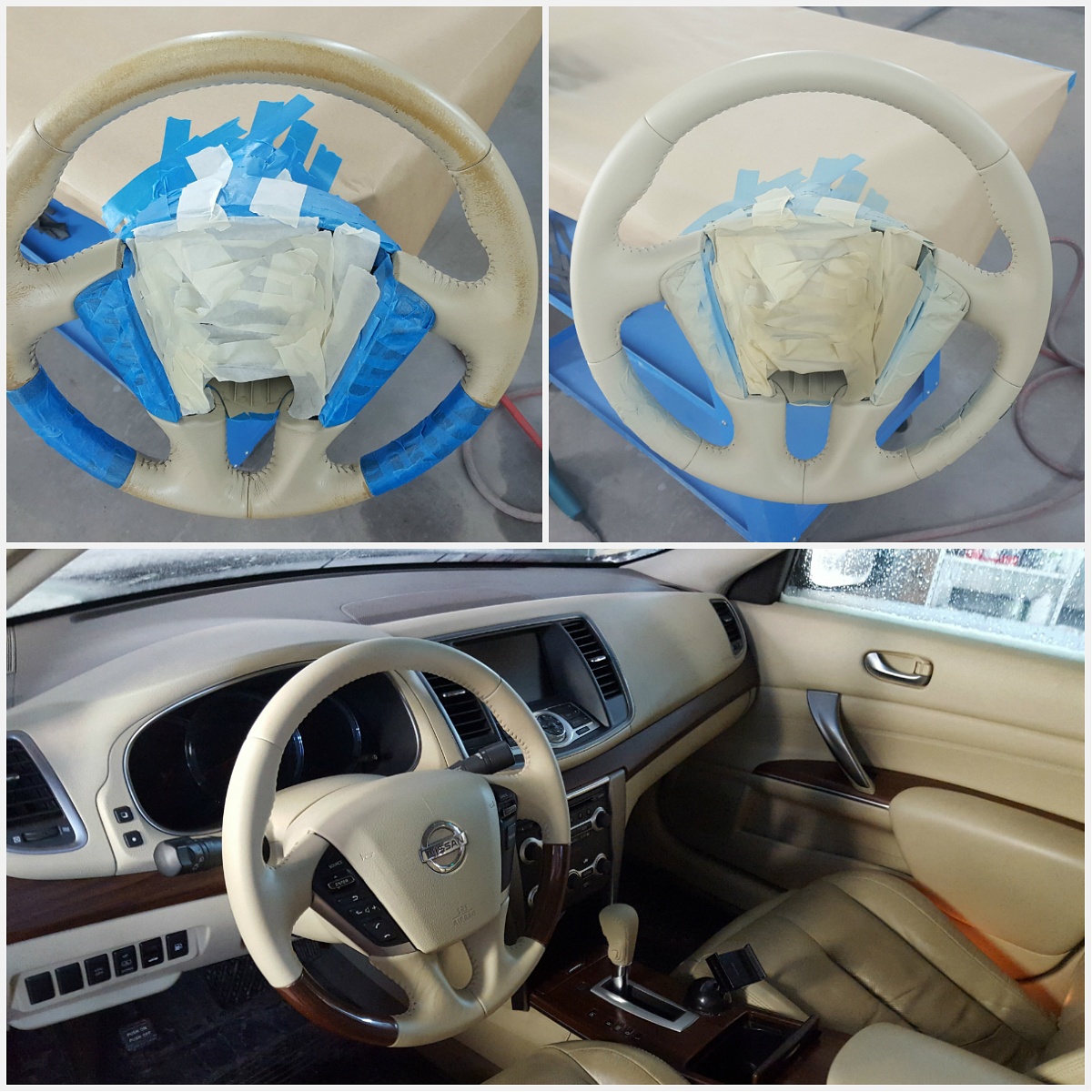 Реставрация кожаного салона автомобиля